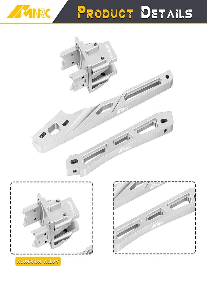 NMNRC Alloy Center Differential Diff Mount & Front Rear Chassis Brace for Arrma 1/8 Kraton 6S 4X4 RTR V6 Series Upgrade Part Sliver - Image 4